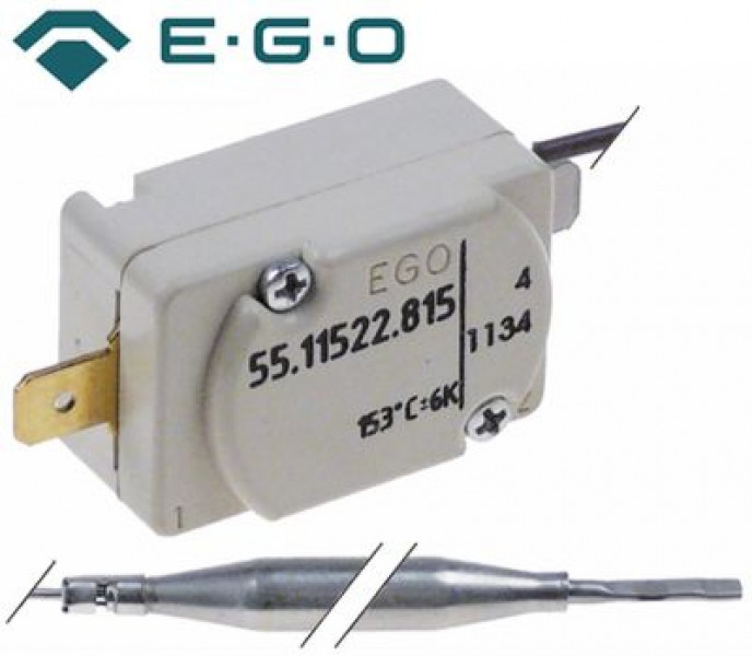 Термостат защитный темп. выкл. 153°C 1-полярн. 1NC ø датчик 6мм Д датчик 78мм