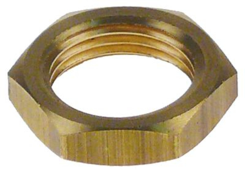 Гайка резьба 3/8" латунь В 5мм ширина зева ключа 21 кол-во в уп-вке 1штук