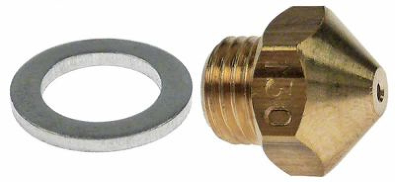 Жиклёр газовый резьба M9x1 ширина зева ключа 12 ø отверстия 13мм  конусообразн.