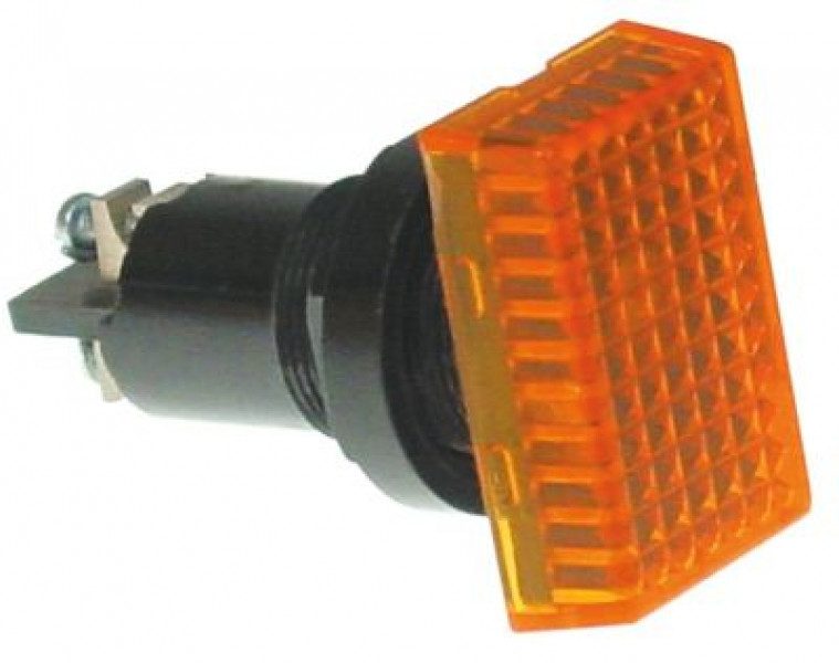 Лампочка сигнальная жёлт. 230В ø 19,2мм