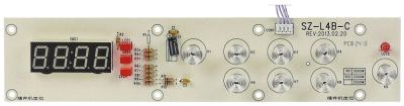 Плата печатная клавиатурная Д 247мм Ш 53мм кнопки 8