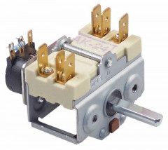 Переключатель выступающий 16А ø ось 6x4,6мм длина оси 23мм присоединение плоский штекер 6,3 мм