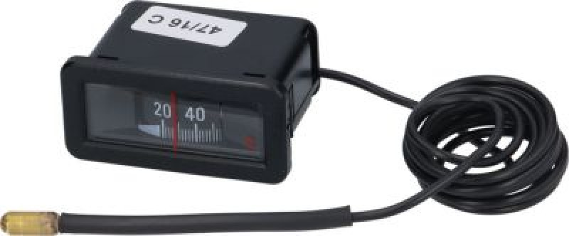 TELE-THERMOMETER BLACK 56x25 mm 0-120°C metal body