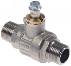 Кран шаровой Д 74мм ø ось 10x7мм вход 1/2″ внешн. резьба без ручки