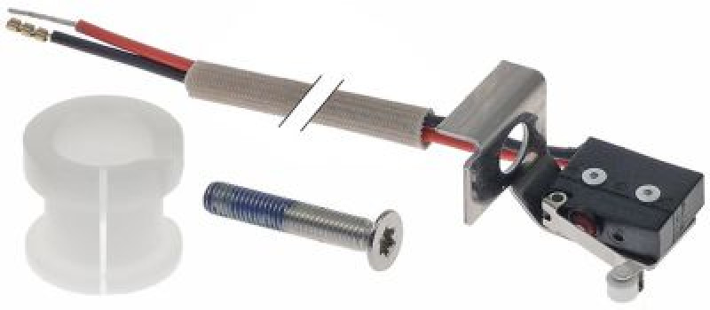 Микровключатель приводится в действие при помощи рычага-ролика