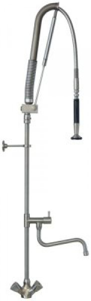 Распылитель посудный INOX LINE треугольная ручка верхняя керамическая часть 1/2"