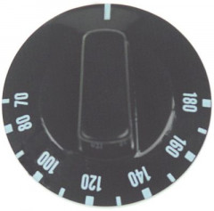 Рукоятка регулировочная термостат темп. макс. 180°C ø 48мм ø ось 6x4,6мм срез сверху