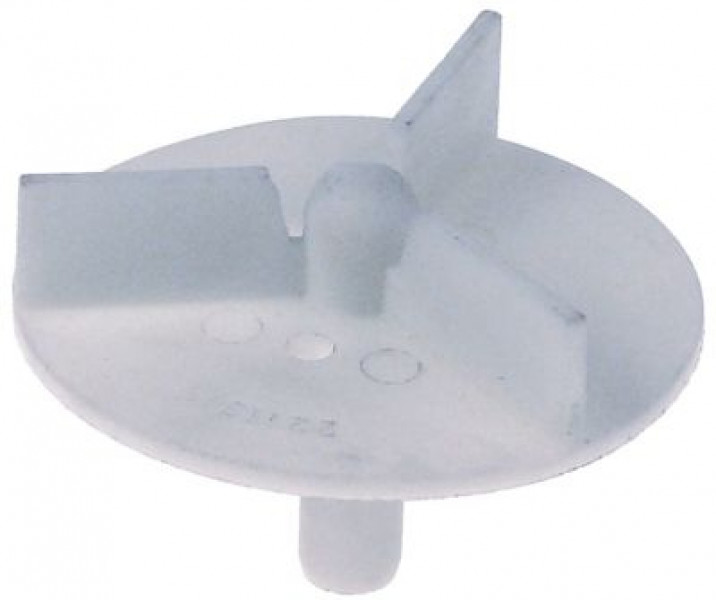 Колесо рабочее резьба M7 ø 72мм В 18мм ø вала 11мм длина вала 32мм лопатки 3