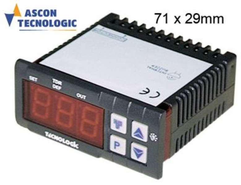 Регулятор электронный 12В мм 71x29мм NTC/PTC сборка вмонтирование тип TDR24P TECNOLOGIC