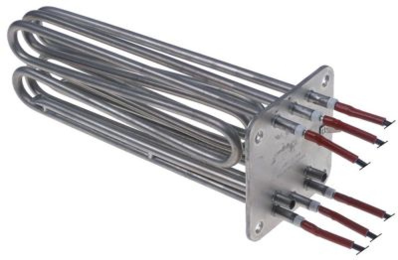 Элемент нагревательный  9000Вт 240В Д 202мм фланец присоединение кабель труба ø  63мм