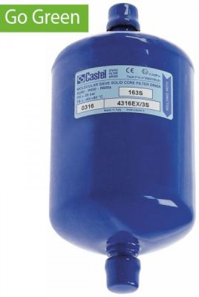 Осушитель присоединение ODS 3/8"-ODM 1/2" 250см³ тип 4316V/3S серия GO GREEN p max 35бар -40 +80°C