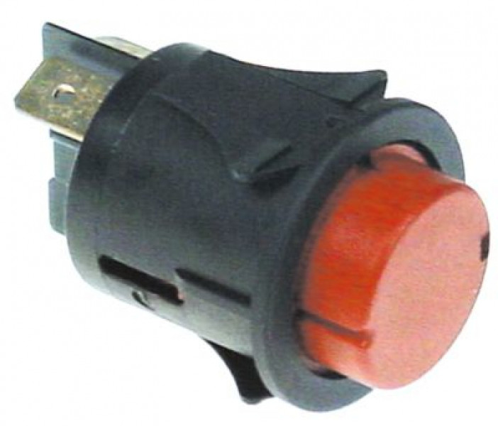 Выключатель кнопочный монтажные размеры ø25 мм красн. 1NO 250В