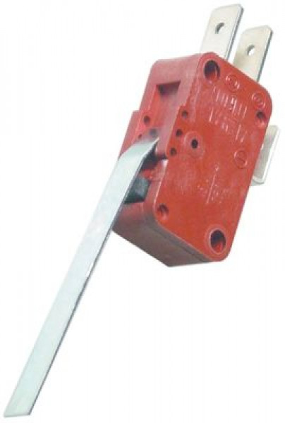 Микровключатель приводится в действие при помощи рычага 250В 10А