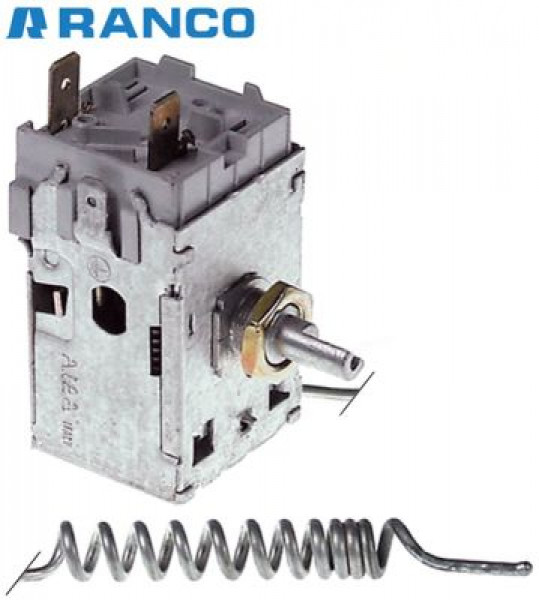 Термостат ø датчик 9мм Д датчик 70мм капиллярная трубка  2000мм тип K50-L3332 Ranco