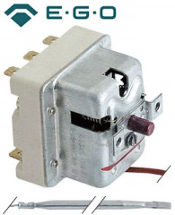 Термостат защитный темп. выкл. 245°C 3-полярн. 3NC 20А ø датчик 4мм Д датчик 120мм