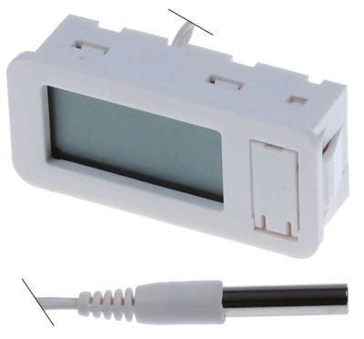 Термометр длина провода 2200мм мм 58x25,5мм отдел для батареек спереди до +100°C