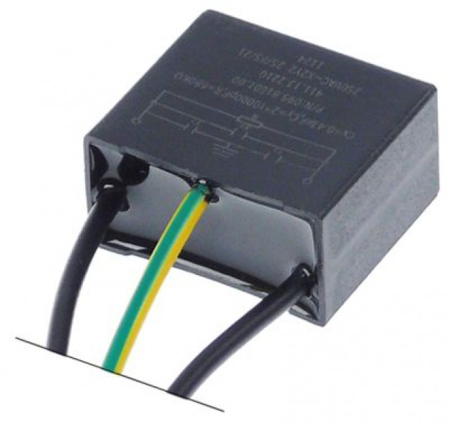 Фильтр подавления помех ёмкость 0,47 мкФ(X2)+2x0,01 мкФ(Y2) 68мом