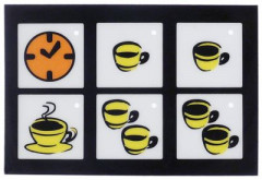 Клавиатура плёночная Д 79мм Ш 54мм кнопки 6 кофемашина для прибора MIA