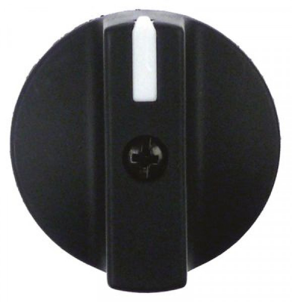 Рукоятка регулировочная ø 35мм чёрн. В 22мм с индикатором гнездо для оси 8x7мм