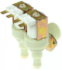Клапан электромагнитный двойн. углов. выход 115мм пластмасса темп. макс. 90°C вход 3/4"