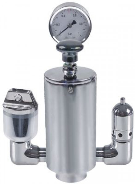 Арматура предохранительная резьба 1" хромированная латунь  ø 68мм В 180мм