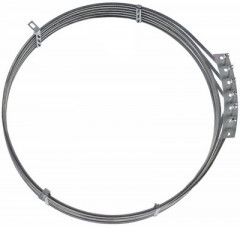 Элемент нагревательный  12000Вт 240В Д 435мм Ш1 140мм В1 35мм В2 80мм прямоугольный фланец