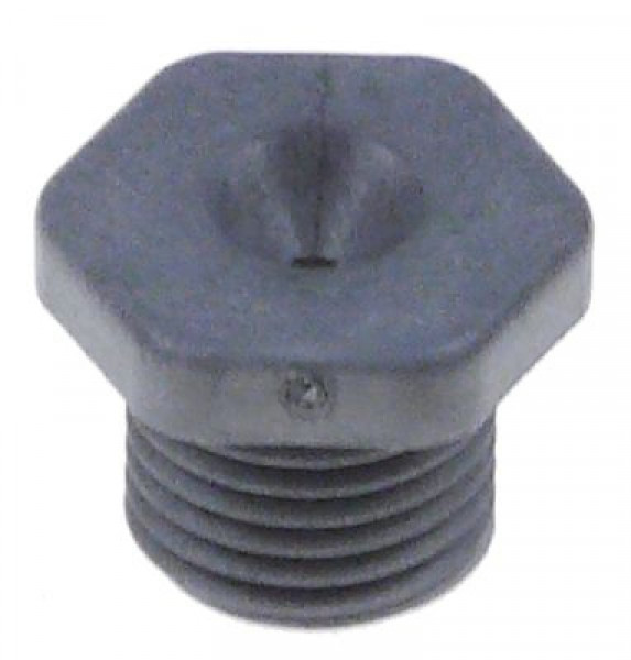 Дюза ополаскивателя резьба 1/4" ø отверстия 15мм ширина зева ключа 18