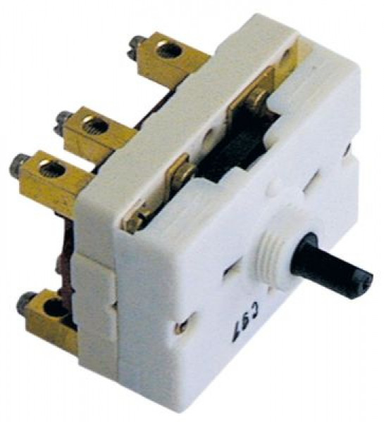 Выключатель поворотный ø ось 6мм длина оси 15мм присоединение винтовое соединение