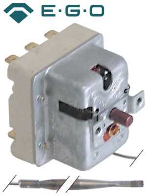 Термостат защитный темп. выкл. 340°C 3-полярн. 20А ø датчик 4мм Д датчик 128мм