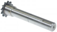 Вал приводной ø 20мм Д 142мм с цепным зубчатым колесом зубчики 12
