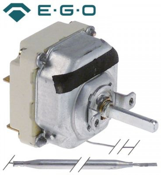 Термостат темп. макс. 180°C 3-полярн. 3NO 16А ø датчик 6мм Д датчик 134мм