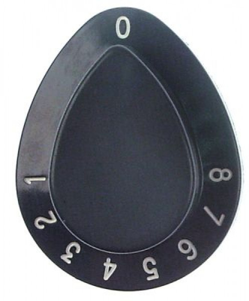 Рукоятка регулировочная термостат 1-8 ø ось 8x5,5мм срез сверху