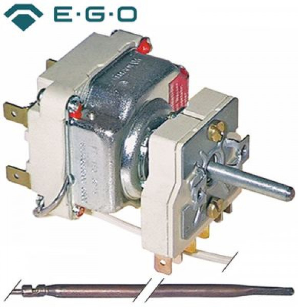 Термостат темп. макс. 645°C 2-полярн. 2NO 16А ø датчик 4мм Д датчик 230мм