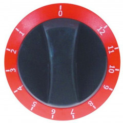 Рукоятка регулировочная регулятор энергии 1-12 ø 76мм ø ось 6x4,6мм срез сверху красн.