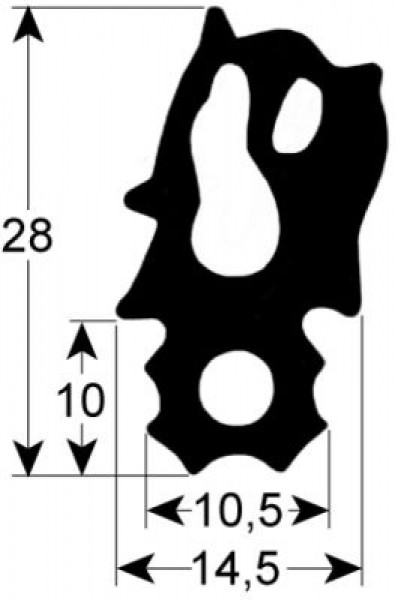 Уплотнитель дверной профиль 2733 Ш 675мм Д 760мм для модели SCC/CM102 подходит для RATIONAL