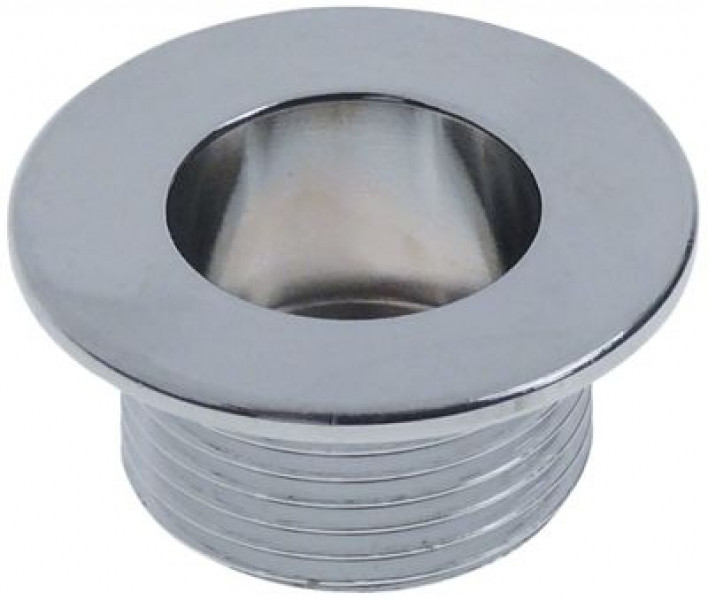 Клапан спускной внеш. ø 38мм резьба 3/4" нержавеющая сталь внутр.ø 20мм В 18мм