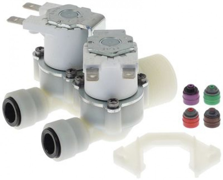 Клапан электромагнитный двойн. прямой пластмасса темп. макс. 25°C тип D вход 3/4" 230 RPE