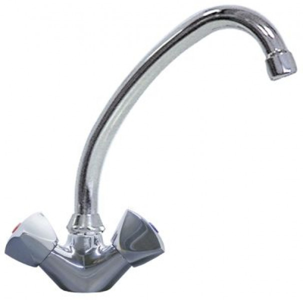 Кран-смеситель моноблочный GEV GASTROTOP CLASSIC арматура одно отверстие верхняя керамическая часть