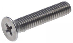 Винт с потайной головкой DIN 965/ISO 7046 резьба M5 Д 25мм CNS отверстие крестовой шлиц