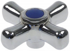 Ручка крестообразная тип F подходит для MONOLITH гнездо для оси ø 8мм маркировка  голуб.