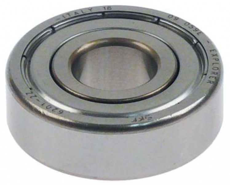 Подшипник шариковый с глубоким жёлобом тип 6201-2Z ø вала 12мм внеш. ø 32мм Ш 10мм DIN 625-1