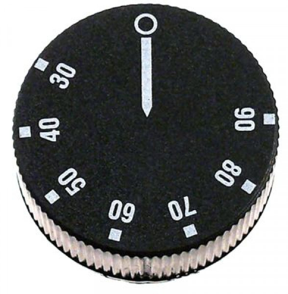 Рукоятка регулировочная термостат темп. макс. 90°C ø 42мм ø ось 6x4,6мм срез справа