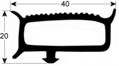 Уплотнитель для холодильной камеры профиль 9780 бел. Кол-во в уп-вке товар, продаваемый на метры