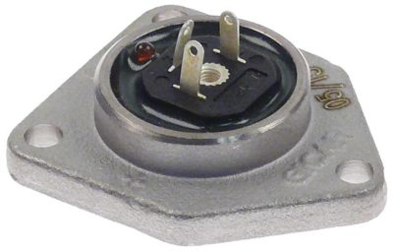 Крышка корпуса никелированная латунь  В 18мм Д 47мм Ш 40мм для расходомера GICAR