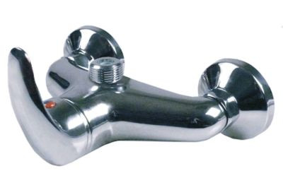 Кран-смеситель однорычажный настенный присоединение 1/2" рычаг коротк.