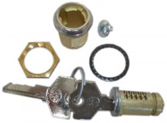 SERRATURA BOX CASSETTA MONETE cilindro ø 19x19 mm - senza levetta