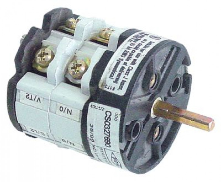 Выключатель поворотный 32А ø ось 5x5мм длина оси 26мм присоединение винтовое соединение