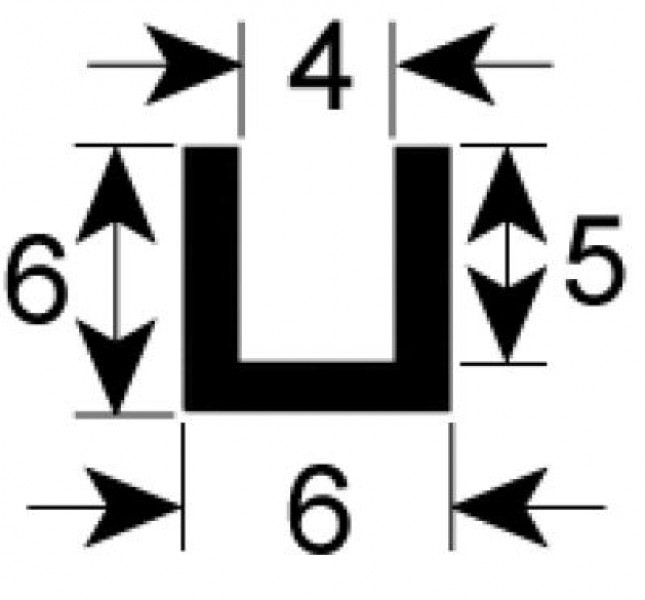Уплотнитель для стекла профиль 1595 монтаж. поз-ция  -