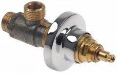 Клапан запорный 1/2&quot; без ручки общая длина 1245мм присоединение 1/2&quot; длина оси 15мм