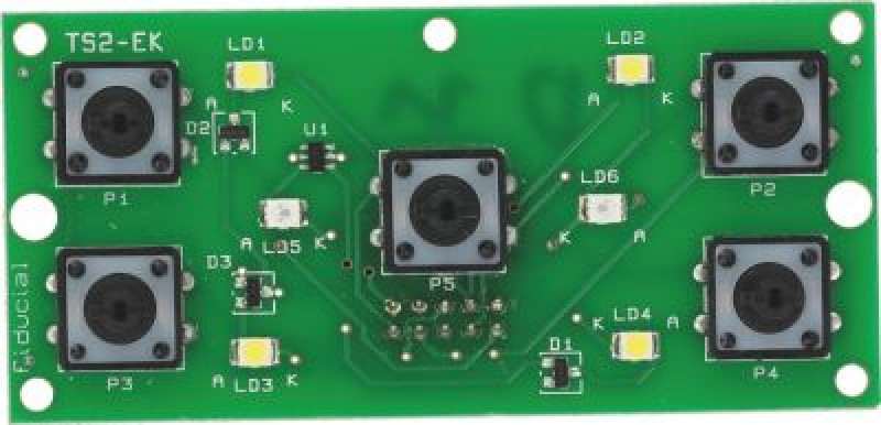 PUSH-BUTTON BOARD 5 BUTTONS